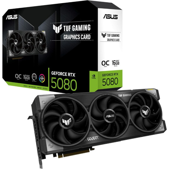 ASUS TUF Gaming GeForce RTX 5080 16GB GDDR7 OC Edition Graphics Card