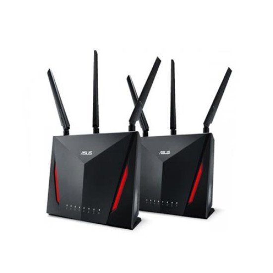 ASUS RT-AC86U AiMesh AC2900 Dual-Band Gigabit Wi-Fi Router (2-Pack)