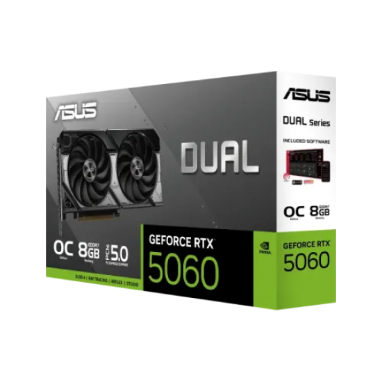 ASUS Dual GeForce RTX 5060 8GB GDDR7 OC Edition Graphics Card