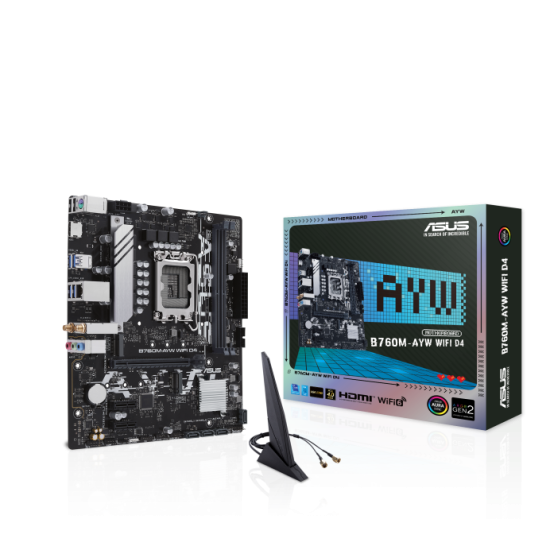 ASUS B760M-AYW WIFI D4 mATX Motherboard