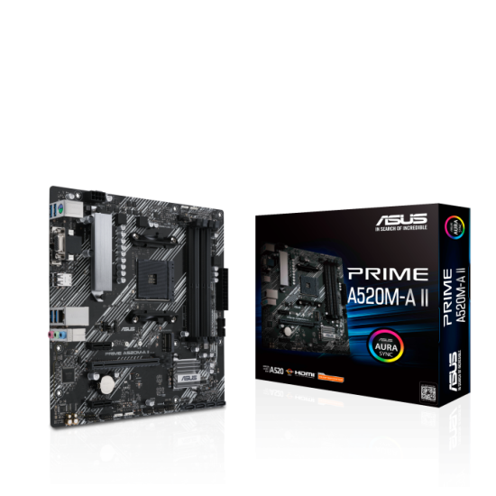 Asus PRIME A520M-A II AM4 micro ATX Motherboard