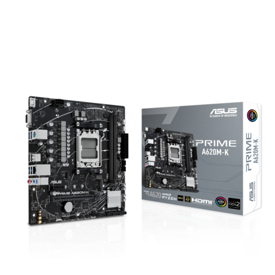 Asus PRIME A620M-K AM5 mATX Motherboard