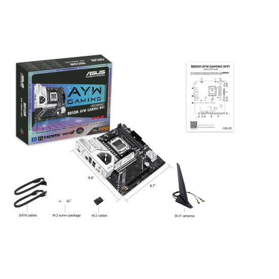 Asus B850M AYW GAMING WIFI AM5 m-ATX Motherboard