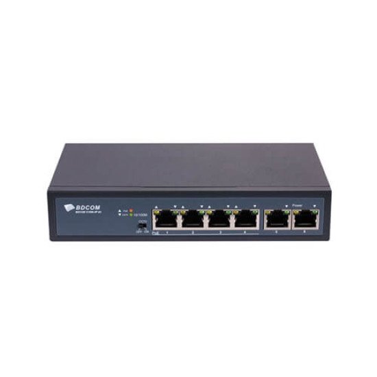 BDCOM S1006-4P-65 4-Port PoE Fast Ethernet Switch
