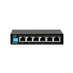 D-Link DES-F1006P-E 6-Port Unmanaged PoE Switch