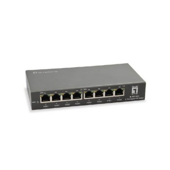 LevelOne GEP-0823 8-Port Gigabit PoE Unmanaged Switch