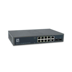 LevelOne GEP-1221 12-Port Gigabit PoE Switch