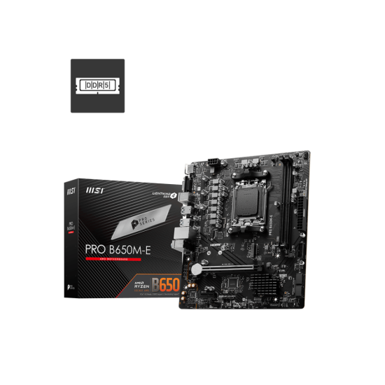 MSI PRO B650M-E AM5 mATX Motherboard
