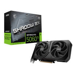 MSI GeForce RTX 5060 Ti 8G SHADOW 2X OC PLUS 8GB GDDR7 Graphics Card
