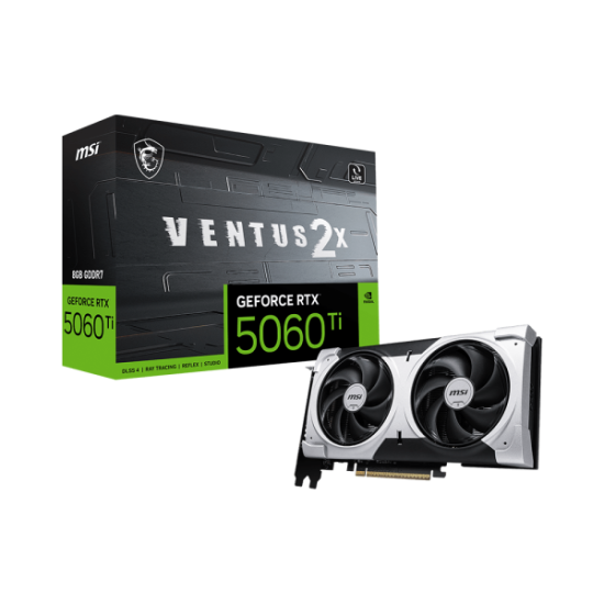 MSI GeForce RTX 5060 Ti 8G VENTUS 2X PLUS 8GB GDDR7 Graphics Card