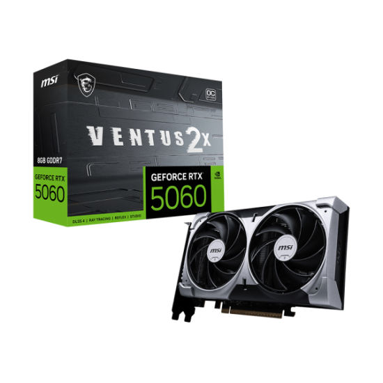 MSI GeForce RTX 5060 8G VENTUS 2X OC 8GB GDDR7 Graphics Card