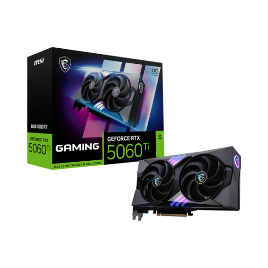 MSI GeForce RTX 5060 Ti 8G GAMING OC 8GB GDDR7 Graphics Card