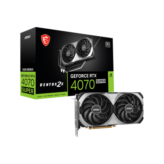 MSI GeForce RTX 4070 SUPER 12G VENTUS 2X OC GDDR6X Graphics Card