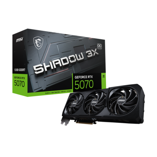 MSI GeForce RTX 5070 12G SHADOW 3X OC GDDR7 Graphics Card