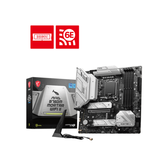 MSI MAG B760M MORTAR WIFI II DDR5 mATX Motherboard