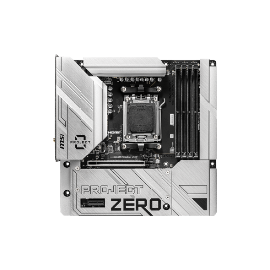 MSI B650M PROJECT ZERO AM5 m-ATX Motherboard