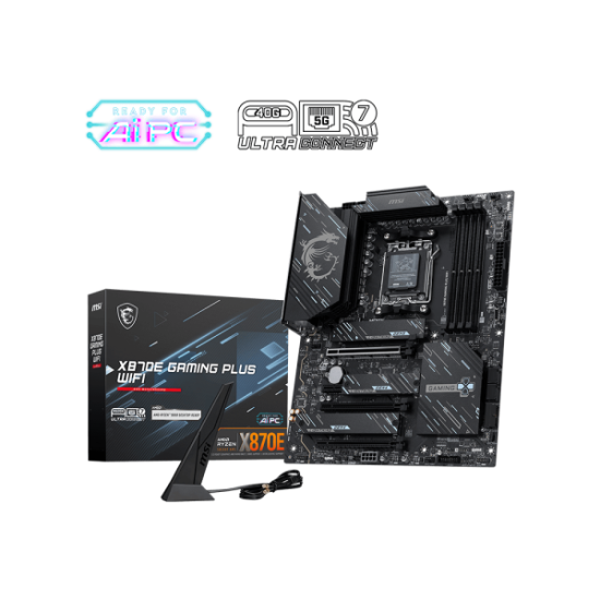 MSI X870E GAMING PLUS WIFI AM5 ATX Motherboard
