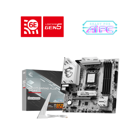 MSI B850M GAMING PLUS WIFI6E AM5 mATX Motherboard