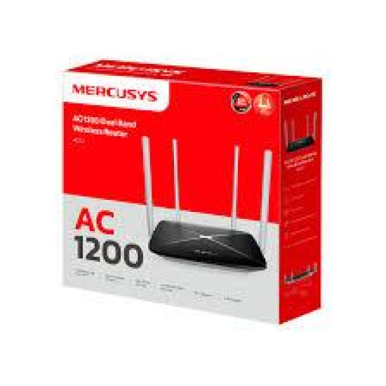 Mercusys AC1200 Dual Band WiFi Router (4 Antenna)