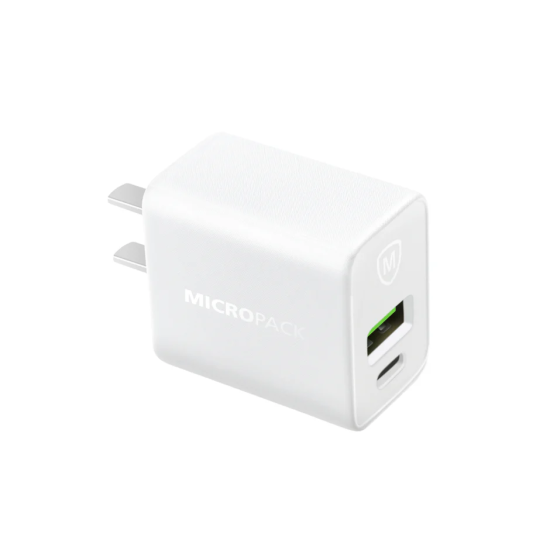 Micropack MWC-233PD 33W Fast Charging Dual-Port Wall Charger