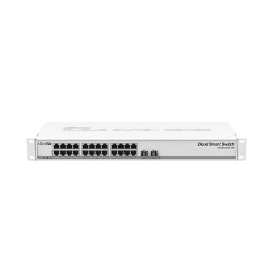 MikroTik CSS326-24G-2S+RM 24-Port Gigabit Cloud Smart Switch with 2×10G SFP+