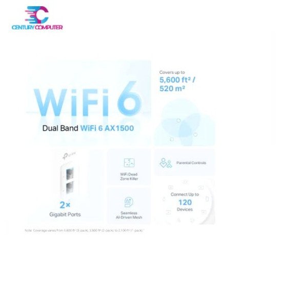 TP-Link Deco X10 AX1500 Dual-Band Mesh Router (3 Pack)