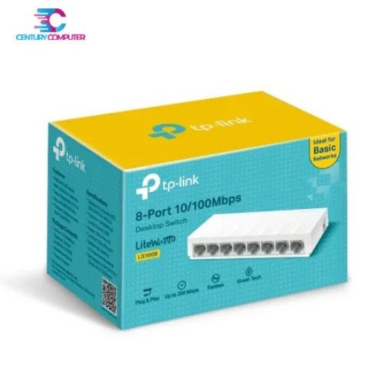 TP-Link LS1008 8-Port 10/100Mbps Desktop Switch
