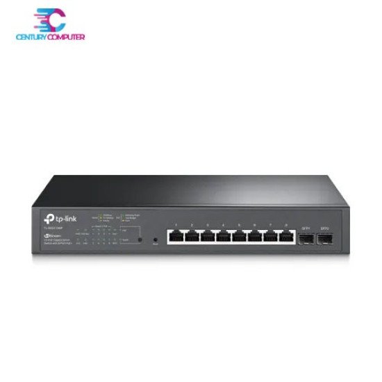 TP-Link TL‑SG2210MP JetStream 10‑Port Gigabit Smart Switch with 8‑Port PoE+