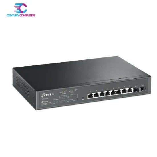 TP-Link TL‑SG2210MP JetStream 10‑Port Gigabit Smart Switch with 8‑Port PoE+
