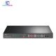 TP‑Link TL‑SL1218MP 16‑Port 10/100 Mbps + 2‑Port Gigabit Rackmount Switch with 16‑Port PoE+