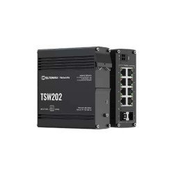 TELTONIKA TSW202 8-Port Industrial Managed PoE+ Ethernet Switch